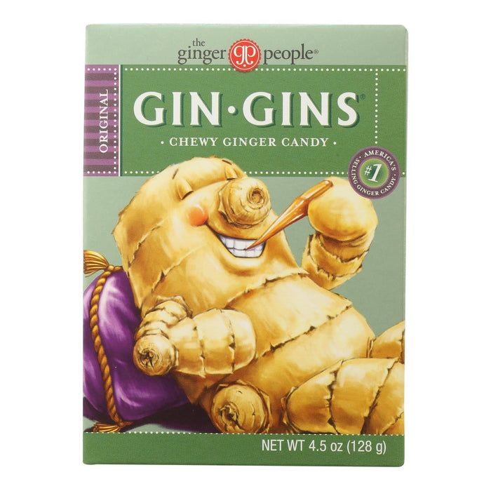 The Ginger People Gin-Gins Chewy Ginger Candy - 4.5 Oz Each (Pack of 12)