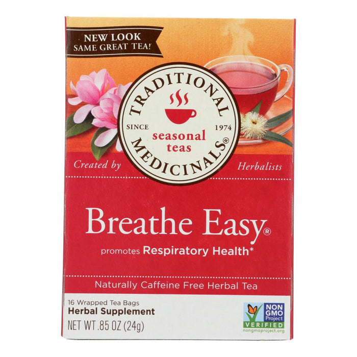 Traditional Medicinals Breathe Easy Herbal Tea (6 x 16-Count)