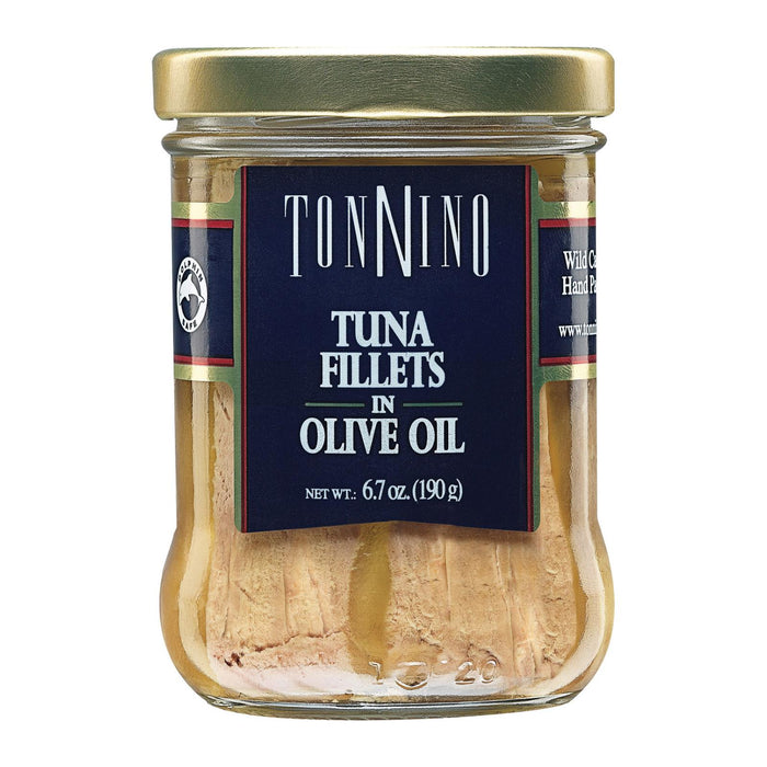 Tonnino Premium Tuna Fillets in Olive Oil, 6.7 Oz Pack of 6
