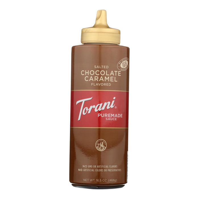 Torani Salted Chocolate Caramel Sauce 4-Pack, 16.5 Oz.