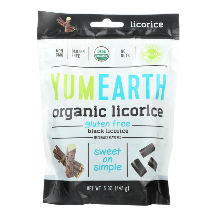 Yumearth Organics Soft & Chewy Black Licorice, 5 Oz. (Pack of 12)