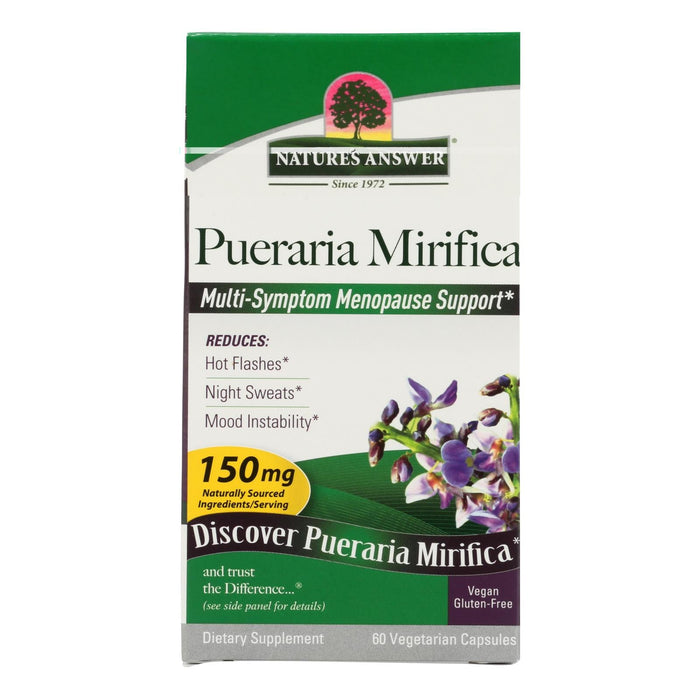 Nature's Answer Pueraria Mirifica Hormonal Support for Women - 60 Vegetarian Capsules