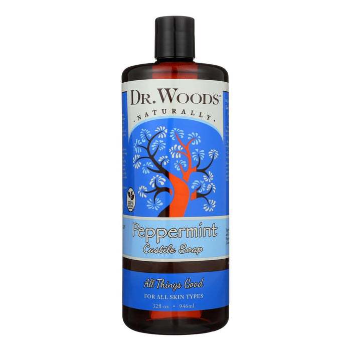 Dr. Woods Peppermint Pure Castile Soap (32 Oz)