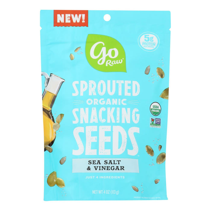 Go Raw Salt & Vinegar Sprouted Snack Seeds (10 - 4 Oz. Bags)