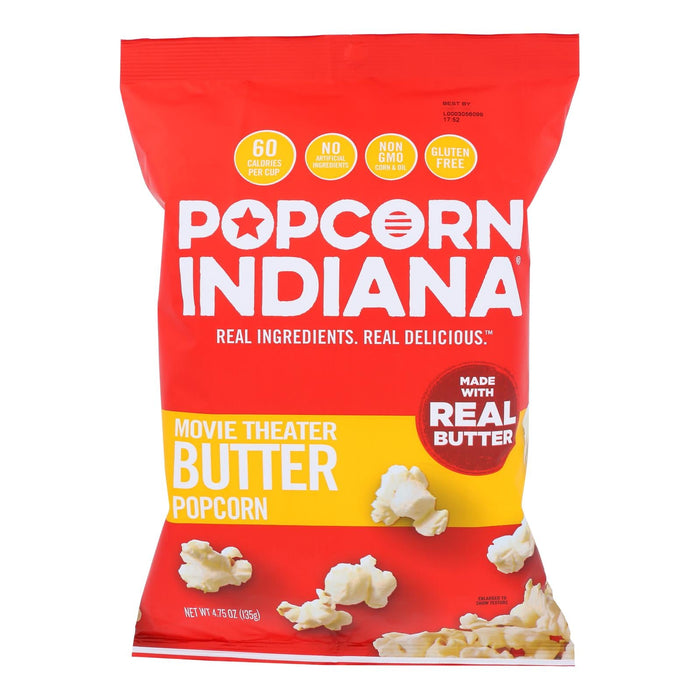 Popcorn Indiana Movie Theater Style Microwave Popcorn, 4.75 Oz (Pack of 12)