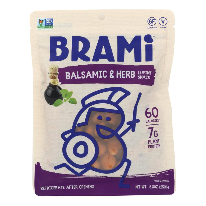 Brami Balsamic and Herb Lupini Beans: Pack of 8 x 5.3 Oz