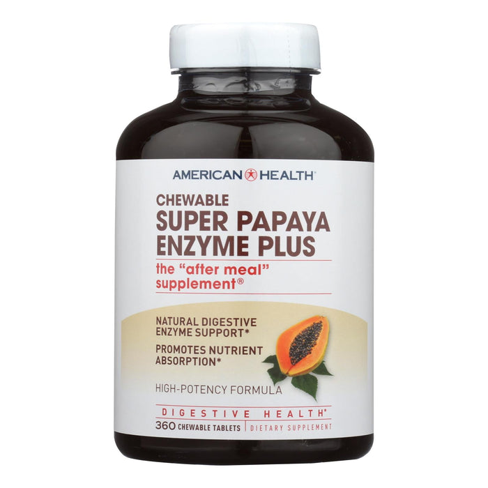 American Health Super Papaya Enzyme Plus Chewable Tablets (360 ct.)