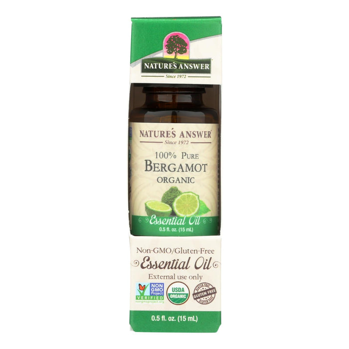 Nature's Answer -  Organic Bergamot Essential Oil (0.5 Oz.)