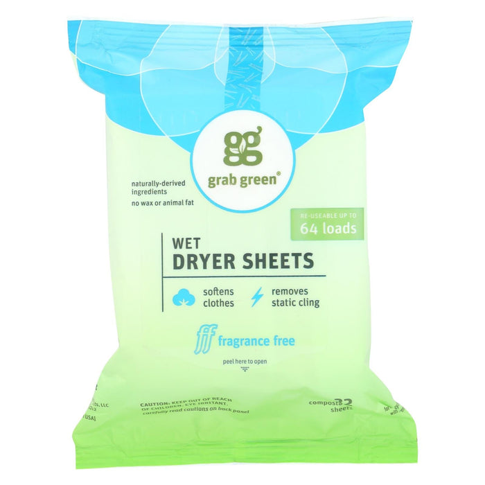 Grab Green Fragrance-Free Laundry Detergent (Pack of 6 - 32 Loads)