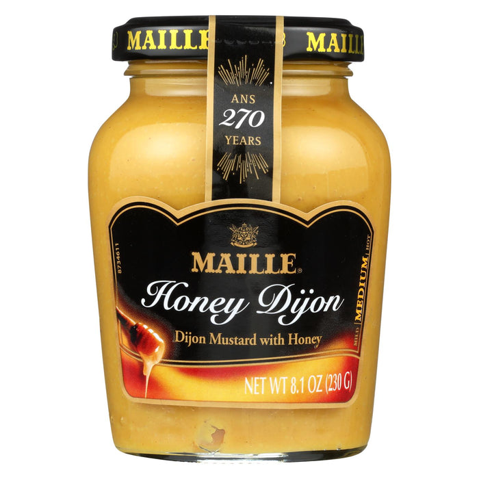 Maille Dijon Mustard with Real Honey (Pack of 6 - 8 oz.)