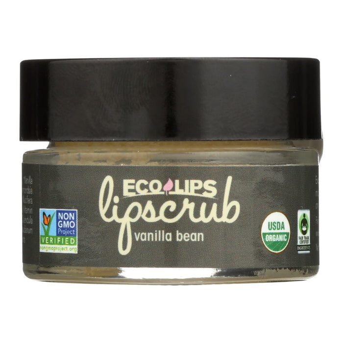 Ecolips Vanilla Bean Organic Lip Scrub - Pack of 6 - 0.5 Oz.