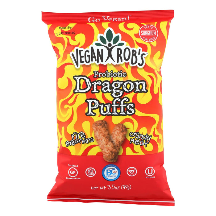 Vegan Rob's Dairy-Free Dragon Puffs (Pack of 12) 3.5 Oz