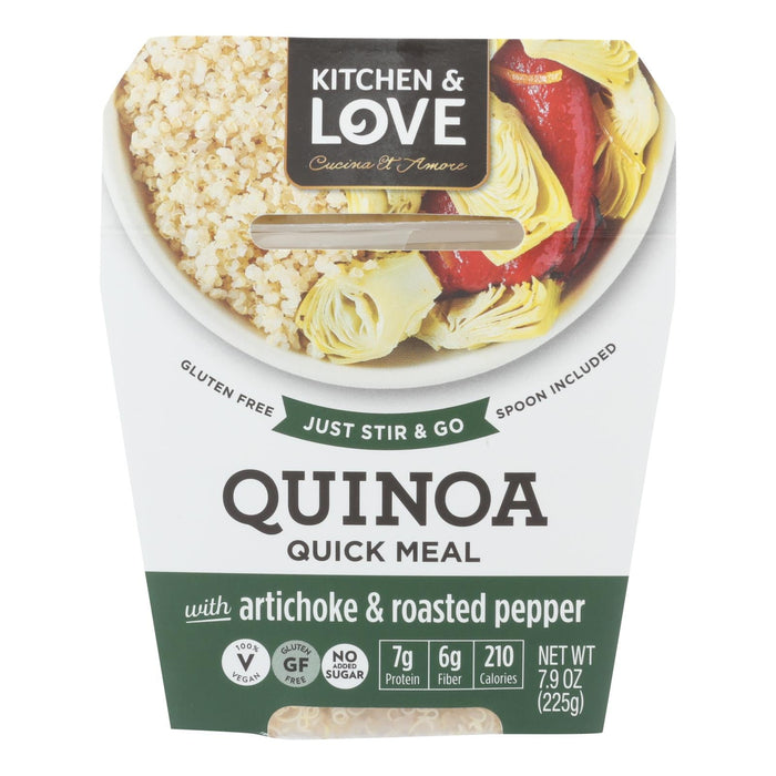 Cucina And Amore Artichoke and Roasted Pepper Quinoa Meals, 6-Pack, 7.9 Oz. Each