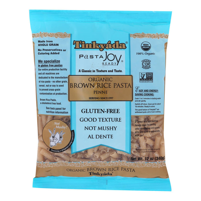 Tinkyada Organic Brown Rice Penne (12 Pack, 12 Ounces Per Box)