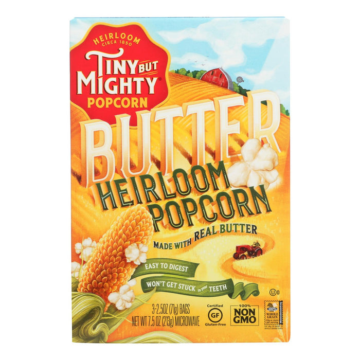 Tiny But Mighty Butter Heirloom Popcorn (Pack of 8 - 7.5 Oz.)
