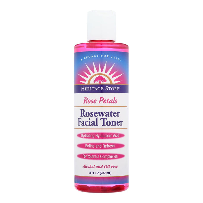 Heritage Store Pure Rosewater Facial Toner - 8 Oz