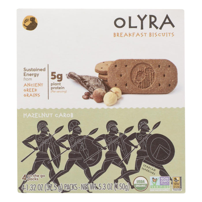 Olyra Biscuit Hazelnut Carob 5.3 Oz Pack of 6