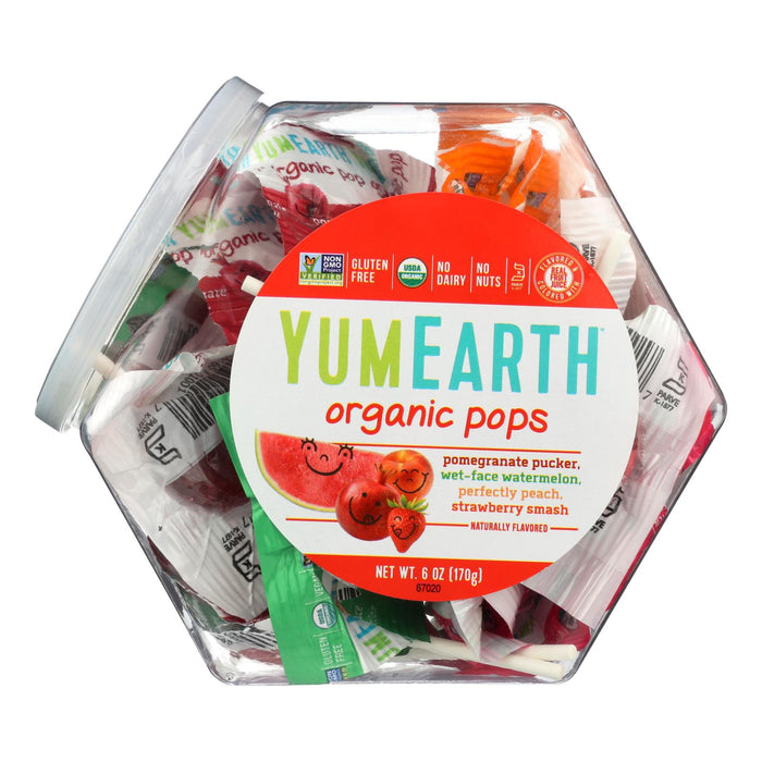 YumEarth Organic Assorted Lollipops, Personal Bin (Pack of 10) - 6 Oz