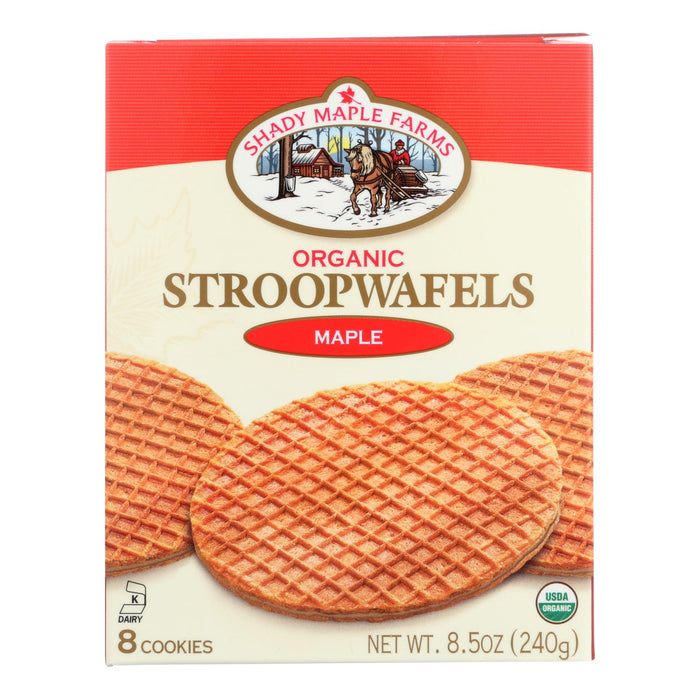 Shady Maple Farms Organic Maple Waffle Cookie (Pack of 8 - 8.5 Oz.)