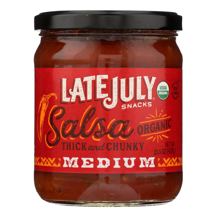 Late July Snacks Salsa (Pack of 12) - Medium - 15.5 Oz.