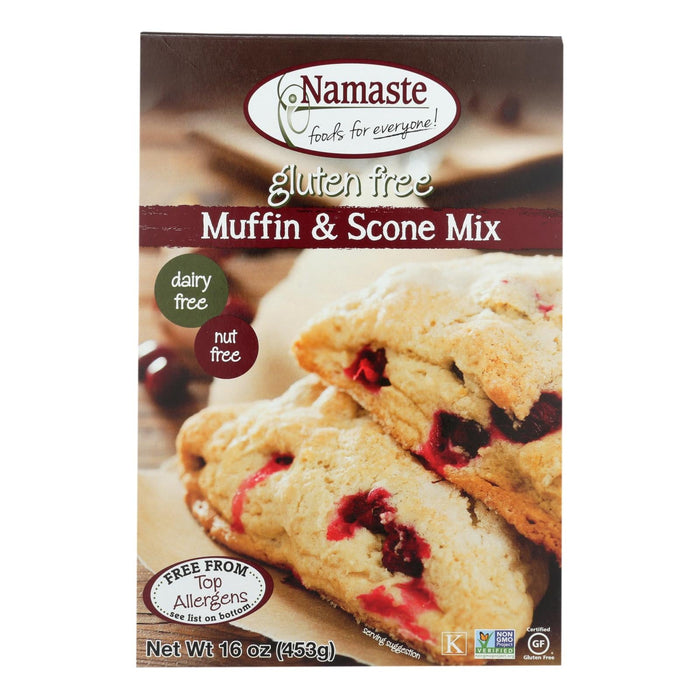 Namaste Gluten-Free Muffin Mix, 16 Oz. (Pack of 6)