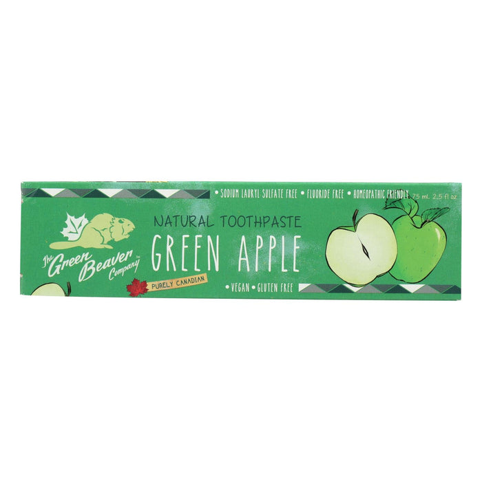 Green Beaver Green Apple Fluoride-Free Toothpaste (2.5 Fl Oz)