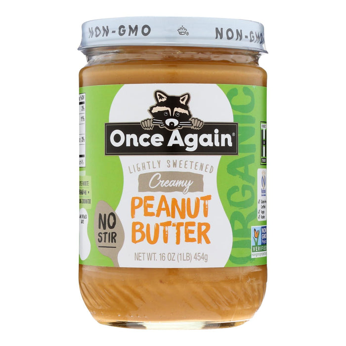 Once Again Smooth Peanut Butter, 16 oz Pack of 6