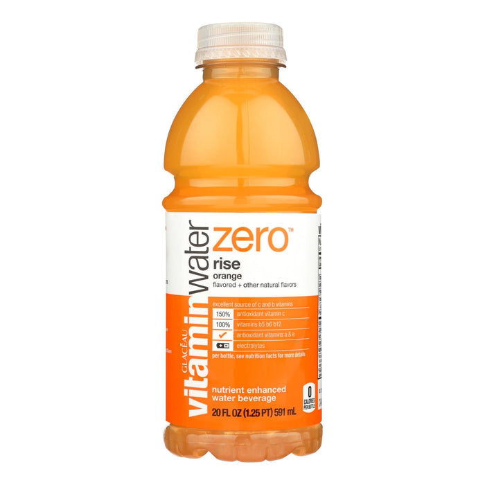 Glaceau Vitaminwater Zero: Rise Orange, No Sugar, 20 Fl. Oz. (Pack of 12)