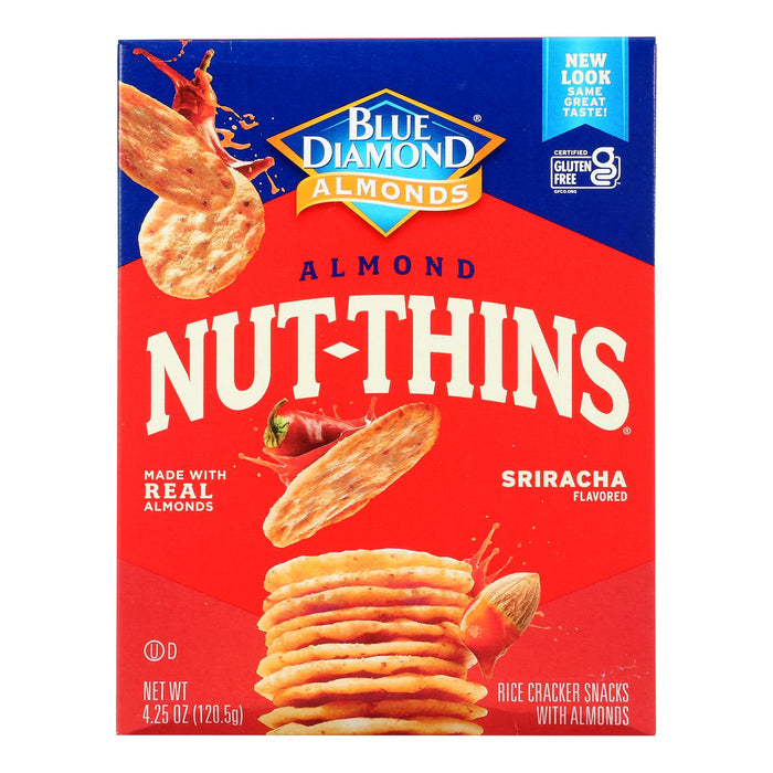 Blue Diamond Nut Thins: Sriracha, 4.25 Oz. Pack of 6