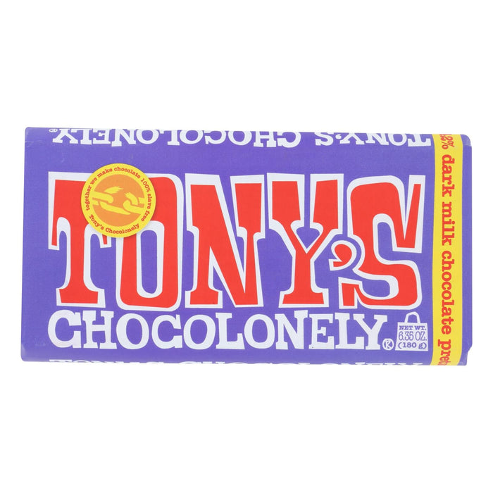 Tony's Chocolonely Bar Chocolate Dark Pretzel Toffee (Pack of 15 - 6.35 Oz.)