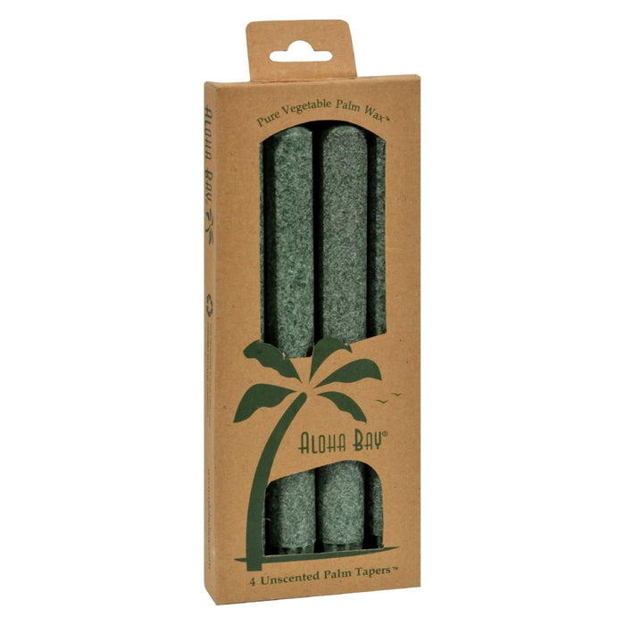 Aloha Bay Palm Tapers - Pack of 4 - Vibrant Green Candles