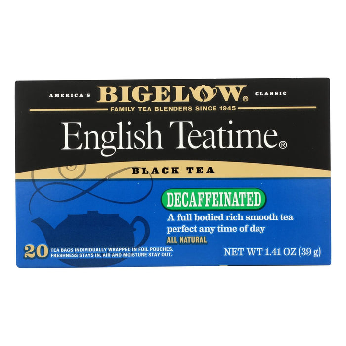 Bigelow Tea English Teatime Decaf Black Tea 20 Bag x 6