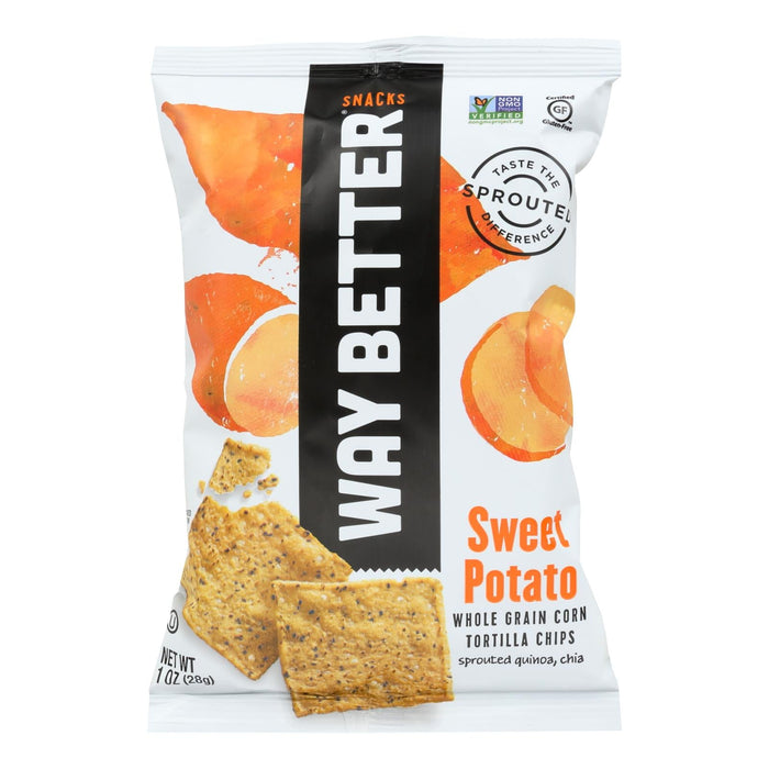 Way Better Sweet Potato Tortilla Chips (Pack of 12 - 1 Oz.)