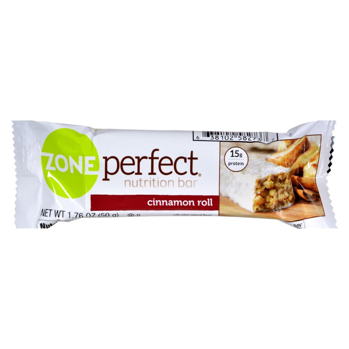 Zone Nutrition Bar Cinnamon Roll, 12 Pack, 1.76 Oz. Each