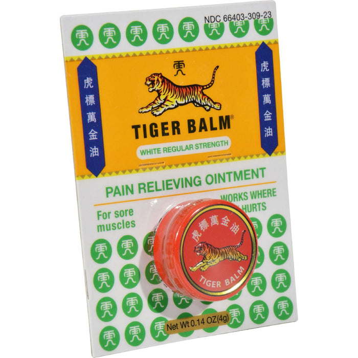 Tiger Balm Pain-Relieving Ointment - White Regular - 0.14 Oz