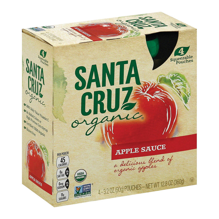 Santa Cruz Organic Apple Sauce - 6-Pack | 3.2 Oz. Each