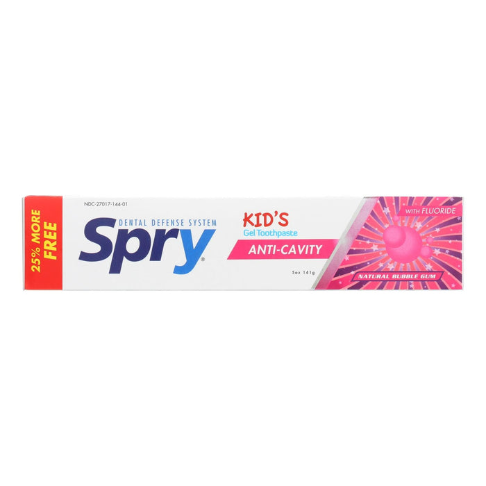Spry Kids Fluoride Toothpaste in Bubblegum Flavor (5 Oz.)