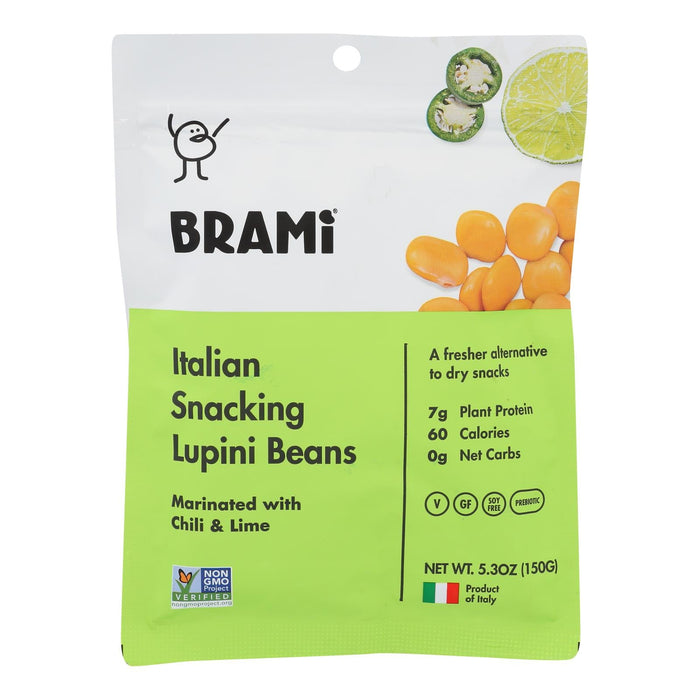 Brami Lupini Beans Snacks: Chili Lime Flavor, 8-Pack (5.3 Oz Each)