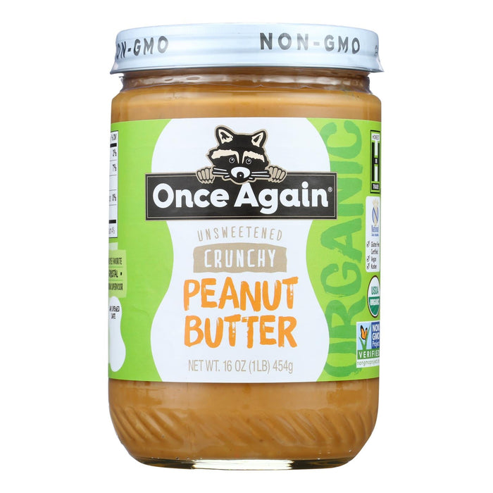 Once Again Organic Crunchy Peanut Butter 6-Pack, 16 Oz. Jars