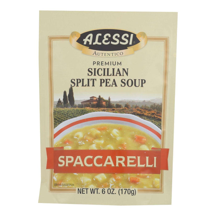 Alessi Split Pea Spaccarelli Soup (Pack of 6 - 6 Oz.)