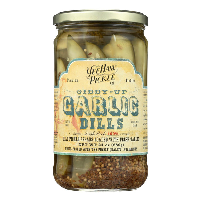 Giddy Up Garlic Yee-haw Pickle Dills (Pack of 6) - 24 Oz.