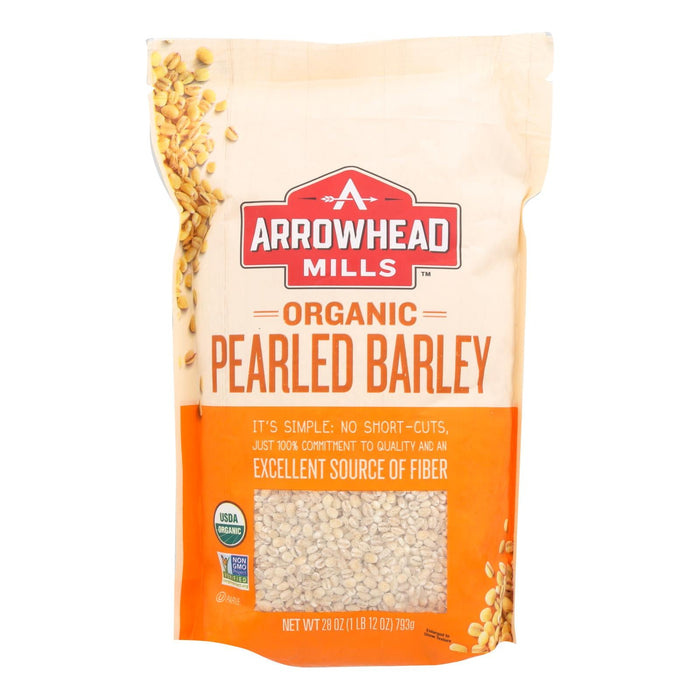 Arrowhead Mills Organic Pearled Barley, Non-GMO, 28 Oz (Pack of 6)