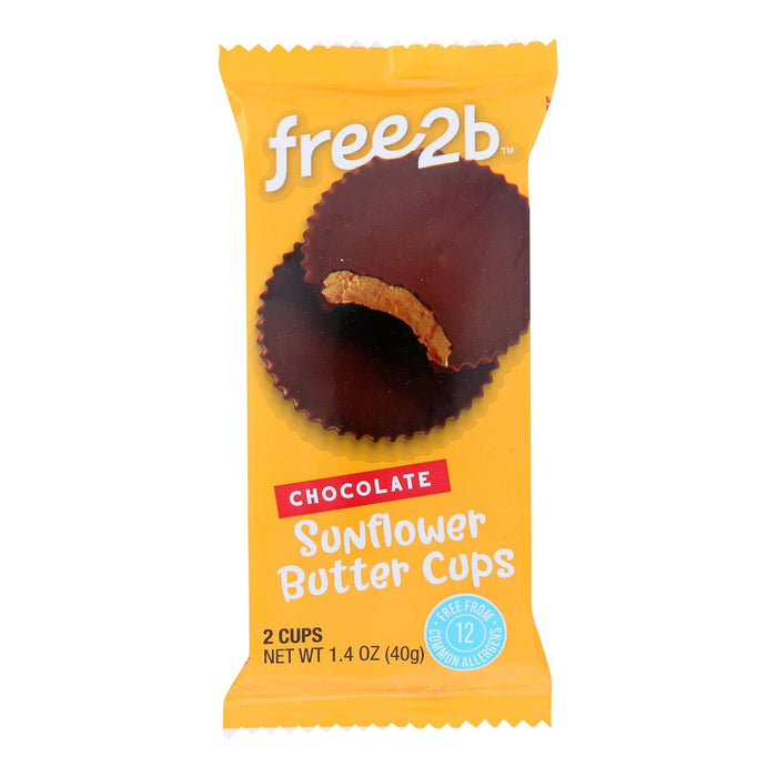 Free 2 B Sun Cups Rice Chocolate (Pack of 12 - 1.4 Oz.)