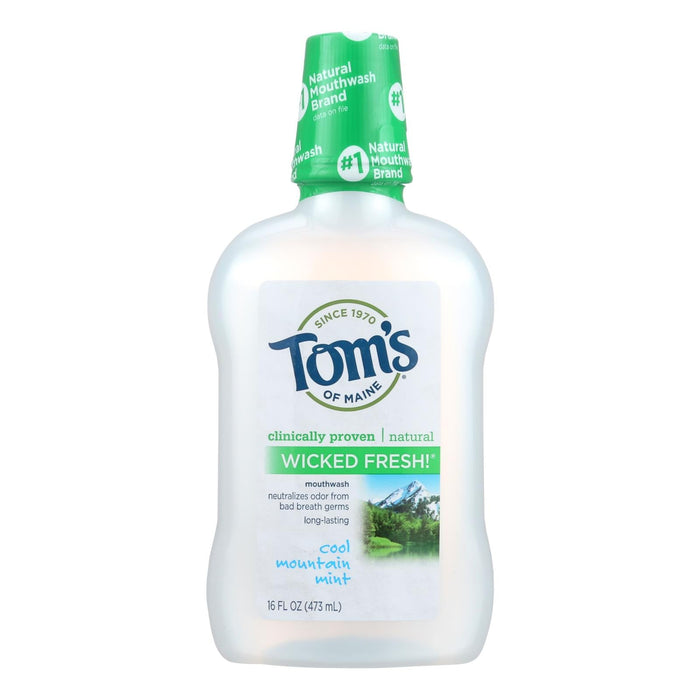 Tom's of Maine Cool Mountain Mint Mouthwash, 6 Oz.