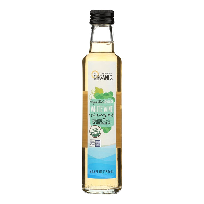 Organic Mediterranean White Wine Vinegar (6 - 8.45 Oz. Bottles)