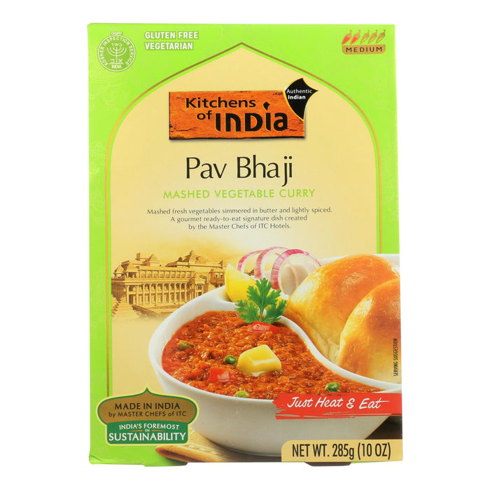 Kitchen of India 6 Pack Mashed Vegetable Curry Pav Bhaji 10 Oz