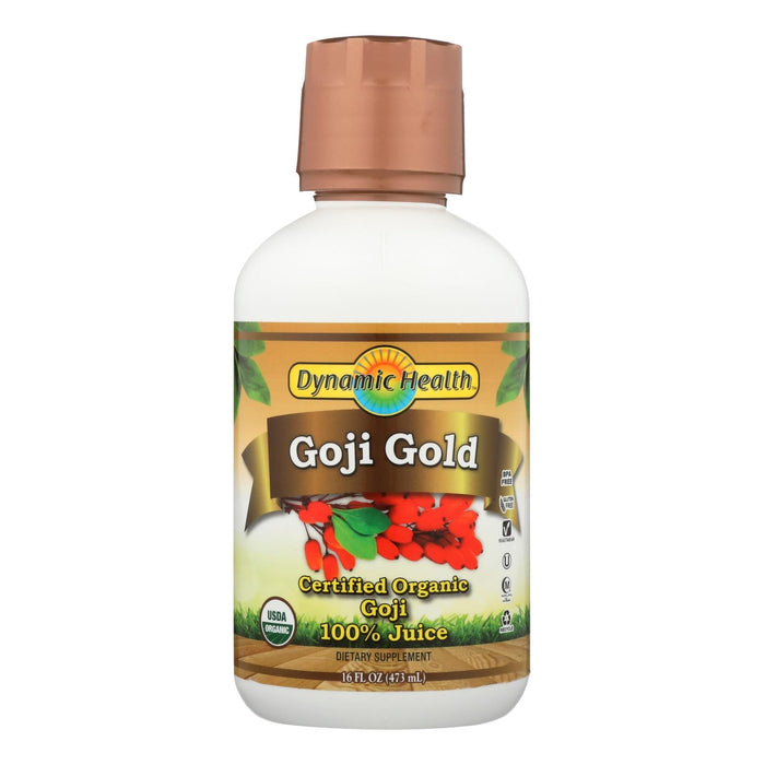 Dynamic Health Certified Organic Goji Berry Gold Juice, 16 Fl Oz