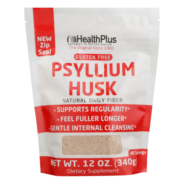 Health Plus Pure Psyllium Husk Supplement, 12 Oz.