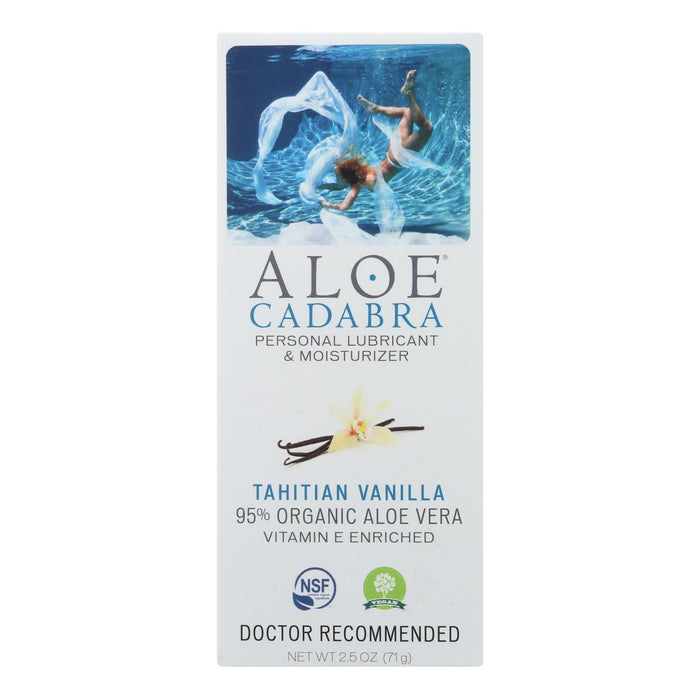 Aloe Cadabra Organic Personal Lubricant (Pack of 2.5 Oz - Tahitian Vanilla)