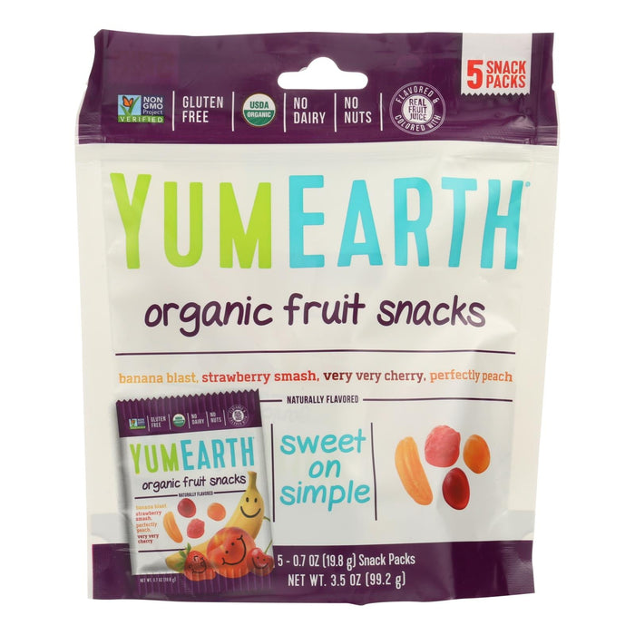 Yumearth Organics Fruit Snacks, Natural Fruit Flavored Snacks (Pack of 12) - 0.7 Oz.